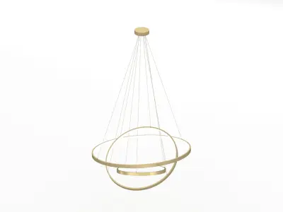 Modern Circular LED Chandelier 3D model