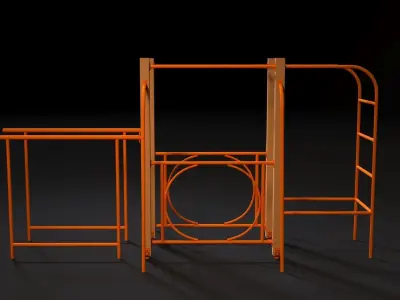 Sports complex 5 3D model