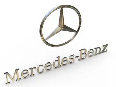 mercedes benz logo 3D model