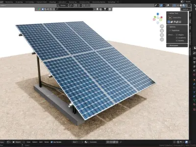 Solar Energy Irrigation Systems-Bolted 3D model