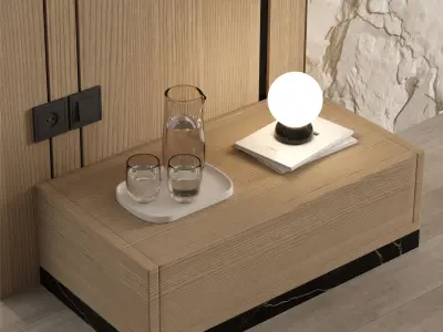 Headboard Wall Panel Composition 08 3D model