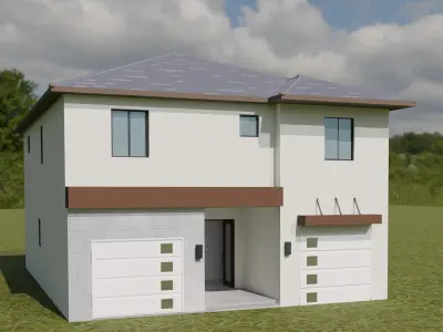 seabreeze villa Low-poly 3D model