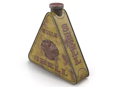 Vintage canister Low-poly 3D model