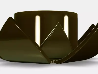 KNASTRIGT Tealight holder Low-poly 3D model