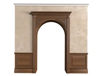 Arched doorway Interior Arched Opening Door Portal 3D model