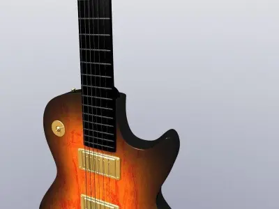 Realistic Electric Guitar 3D model