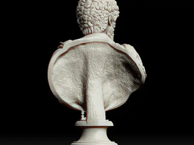 Printable Lucius Verus Emperor Bust 3D print model