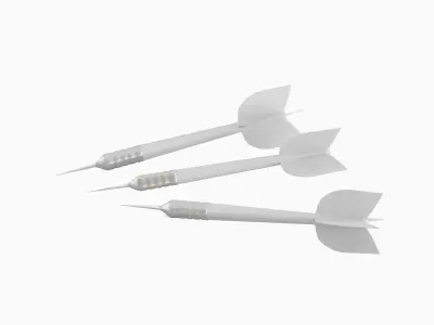 Dart 01 Low-poly 3D model