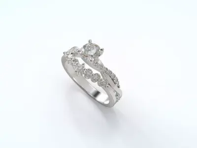 Jewelry Engagement Luxury Ring 3D print model