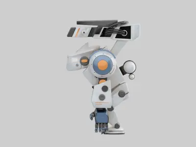 Mecha King Kong Low-poly 3D model