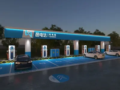 charging station 3D model