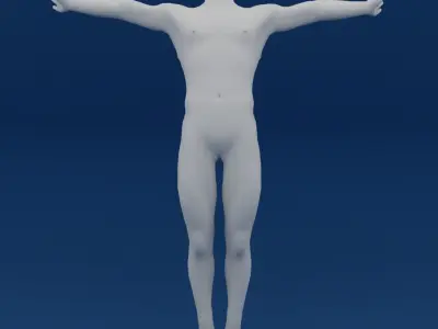 Ornamental sculpture Low-poly 3D model