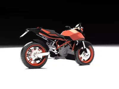 Motorcycle ktm Low-poly 3D model