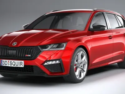 Skoda Octavia RS iV Combi 2020 3D model
