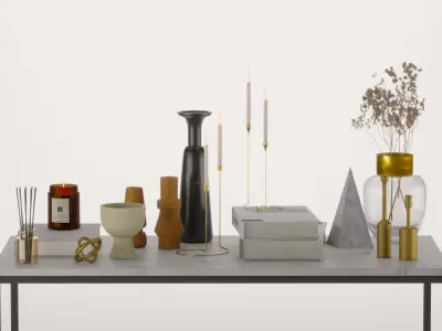 Decorative set 3D model