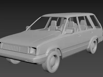 Toyota Tercel 4wd 1986  Body For Print 3D print model