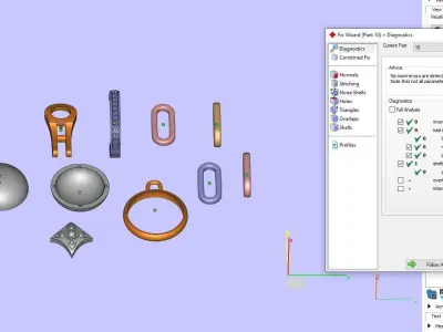 Louis Vuitton Earrings  3D print model buy