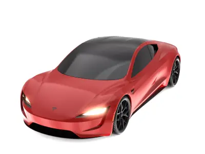 Tesla Roadster CGI 3D Model 3D model