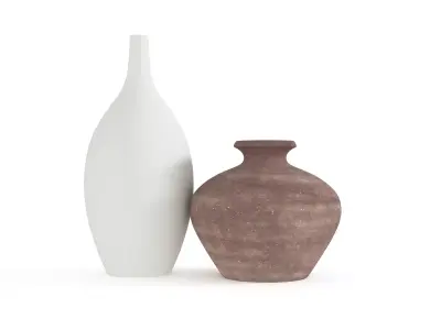 Elegant Ceramic Vase 3D model