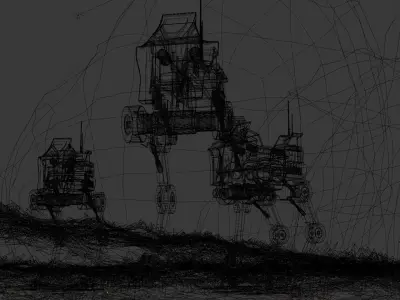 Star Wars AT-RT 3D Model Low-poly 3D model