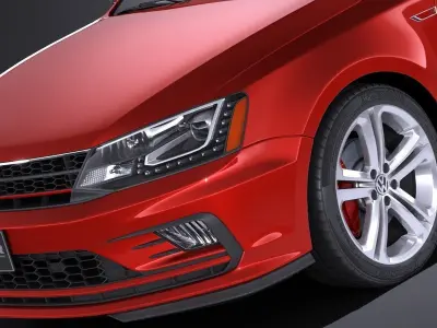 Volkswagen Jetta GLI 2017 3D model