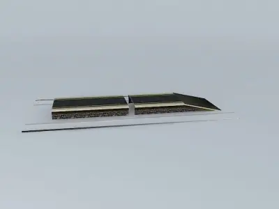 Eco Rail Platform Dummy Old Steam Days Free 3D model