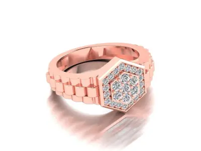 Diamond Jewelry Ring 3D print model
