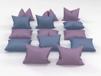 Pillows And Cushions 3D model