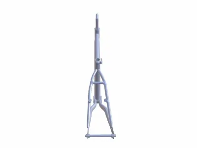 Bicycle Frame Low-poly 3D model