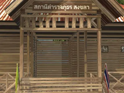 Old police station 3D model