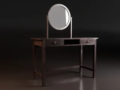 Dressing Table Free low-poly 3D model