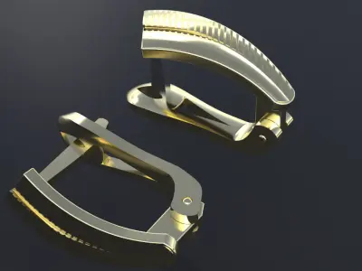 Neat little earrings for CNC model or 3D print model