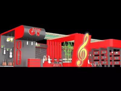 Exhibition - Area - 21X8-3DMAX2009-015 3D model