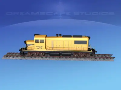 Diesel Locomotive V02 3D model