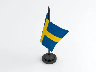 Table Flag Sweden 3D model