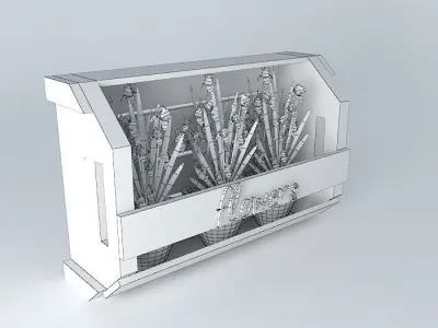 Wall mounted plant rack Free 3D model