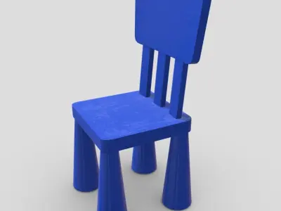CC0 - Chair 9 Free low-poly 3D model