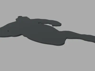 Rugby Key Ring Chain 02 3D print model