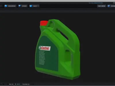 E3D - Castrol GTX Engine Oil 15W-40 A3B3 4L 3D model