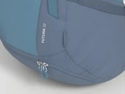 DEUTER HIKING BACKPACK Low-poly 3D model