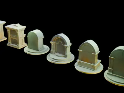 Memorial Altars Asset Pack  3D print model