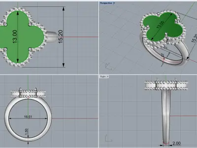 Ring model 576 3D print model