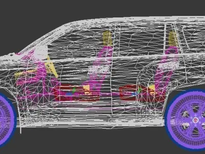 Toyota Prado Luxury SUV Jeep 3D model