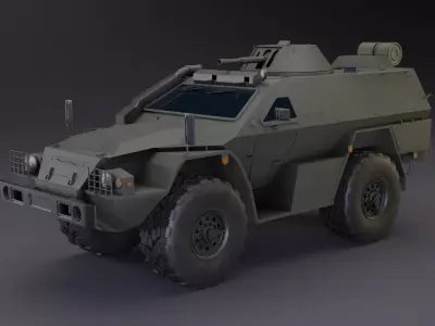 Kamaz 43269 Vistrel PBR Low-poly Game-ready Low-poly 3D model