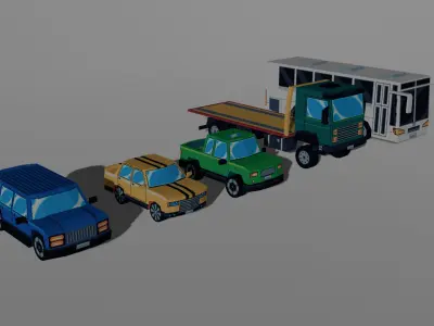 Vehicles pack 3D model