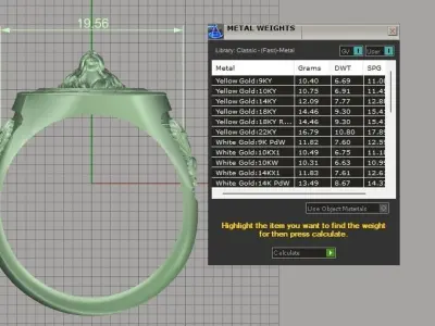 RING LION Printing Model Free 3D print model