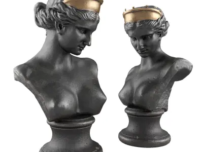 Venus de Capua bust sculpture 3D model