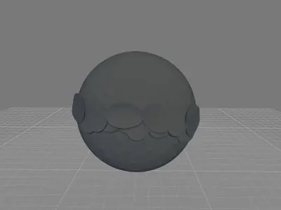 Metallic Disc I Wall Decor 3D model