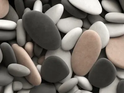 Pebble oval low n10 3D model