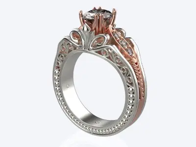 Luxury Women Ring  3D print model
